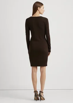 Robe à Col En V Croisé En Coton Mélangé -LOLY Femme Vetements Magasin s7 1493670 alternate3