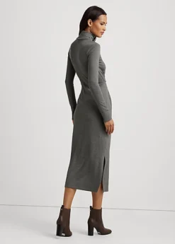 Robe à Col Roulé à Devant Noué 8 Robe à Col Roulé à Devant Noué -LOLY Femme Vetements Magasin s7 1494023 alternate3