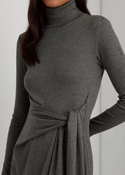 Robe à Col Roulé à Devant Noué 9 Robe à Col Roulé à Devant Noué -LOLY Femme Vetements Magasin s7 1494023 alternate4