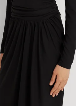 Robe Ruchée Col V Croisé Jersey Stretch -LOLY Femme Vetements Magasin s7 1494026 alternate4