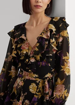 Robe Volantée En Georgette Fleurie 12 Robe Volantée En Georgette Fleurie -LOLY Femme Vetements Magasin s7 1494030 alternate5