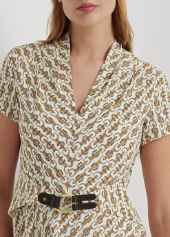 Robe à Motif équestre En Georgette 9 Robe à Motif équestre En Georgette -LOLY Femme Vetements Magasin s7 1494031 alternate4