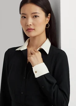 Robe-chemise Ceinturée En Georgette -LOLY Femme Vetements Magasin s7 1494034 alternate4