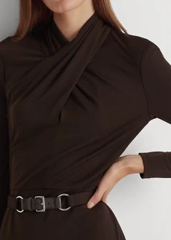 Robe Ceinturée à Col Cheminée En Jersey -LOLY Femme Vetements Magasin s7 1494043 alternate4