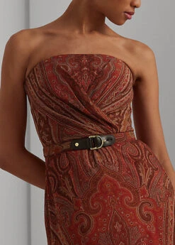 Robe Bustier Ceinturée à Motif Georgette -LOLY Femme Vetements Magasin s7 1494072 alternate4