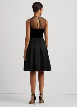 Robe En Velours Et Faille Avec Nœud -LOLY Femme Vetements Magasin s7 1494073 alternate3