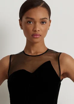 Robe En Velours Et Faille Avec Nœud -LOLY Femme Vetements Magasin s7 1494073 alternate4