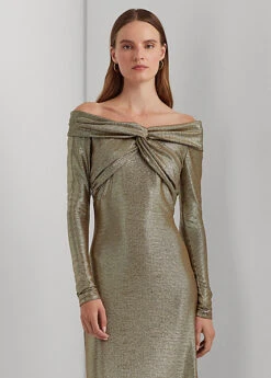 Robe épaules Dégagées Maille Métallisée -LOLY Femme Vetements Magasin s7 1494075 alternate1