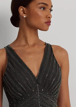 Robe De Cocktail Sans Manches Perlée -LOLY Femme Vetements Magasin s7 1494077 alternate4