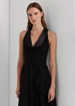 Robe Sans Manches En Crêpe Et Georgette -LOLY Femme Vetements Magasin s7 1494080 alternate1