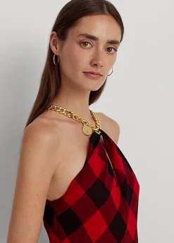 Robe Dos Nu à Carreaux En Georgette -LOLY Femme Vetements Magasin s7 1494082 alternate4