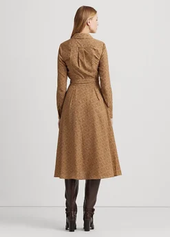 Robe Mi-longue Col V Croisé Motif Crêpe -LOLY Femme Vetements Magasin s7 1494213 alternate3