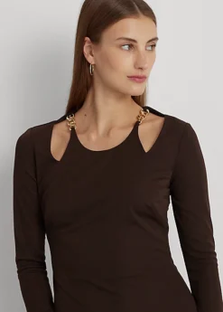 Robe En Jersey à Découpes Et Chaînes -LOLY Femme Vetements Magasin s7 1494216 alternate4