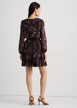 Robe Bordure Volantée Fleurie Georgette -LOLY Femme Vetements Magasin s7 1494217 alternate3