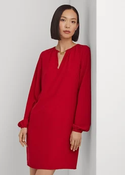 Robe Bordure Logo Georgette Double Face -LOLY Femme Vetements Magasin s7 1494219 alternate1