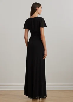 Robe De Soirée Ceinturée Volantée -LOLY Femme Vetements Magasin s7 1494225 alternate3