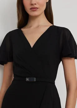 Robe De Soirée Ceinturée Volantée -LOLY Femme Vetements Magasin s7 1494225 alternate4
