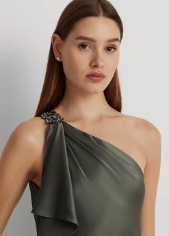 Robe Asymétrique En Charmeuse De Satin 9 Robe Asymétrique En Charmeuse De Satin -LOLY Femme Vetements Magasin s7 1494228 alternate4