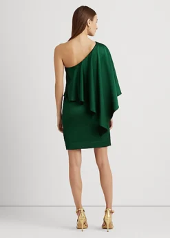 Robe Cocktail Asymétrique Cape En Satin -LOLY Femme Vetements Magasin s7 1494230 alternate3