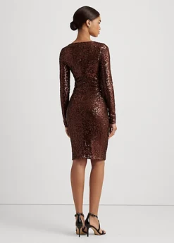 Robe De Cocktail Torsadée à Sequins 8 Robe De Cocktail Torsadée à Sequins -LOLY Femme Vetements Magasin s7 1494231 alternate3