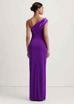 Robe Du Soir Asymétrique Jersey Et Satin -LOLY Femme Vetements Magasin s7 1494235 alternate3