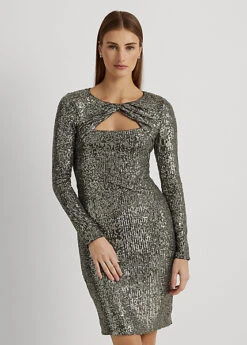 Robe De Cocktail Croisée à Sequins -LOLY Femme Vetements Magasin s7 1494237 alternate1