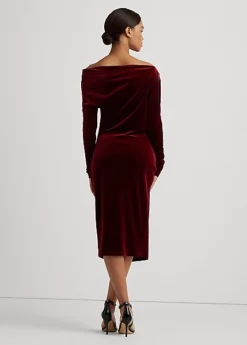 Robe De Cocktail Asymétrique En Velours -LOLY Femme Vetements Magasin s7 1494243 alternate3