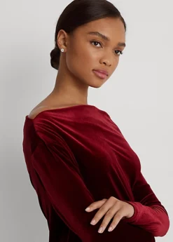 Robe De Cocktail Asymétrique En Velours -LOLY Femme Vetements Magasin s7 1494243 alternate4