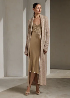 Robe De Cocktail Rebekka Satin Décorée