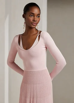 Robe à Encolure Dégagée En Pointelle -LOLY Femme Vetements Magasin s7 1499850 alternate1