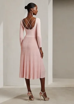 Robe à Encolure Dégagée En Pointelle -LOLY Femme Vetements Magasin s7 1499850 alternate3