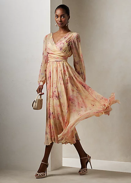 Robe Skielar Mousseline Froissée Fleurie 1 Robe Skielar Mousseline Froissée Fleurie