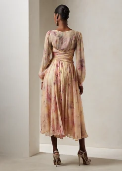 Robe Skielar Mousseline Froissée Fleurie 8 Robe Skielar Mousseline Froissée Fleurie -LOLY Femme Vetements Magasin s7 1499857 alternate3