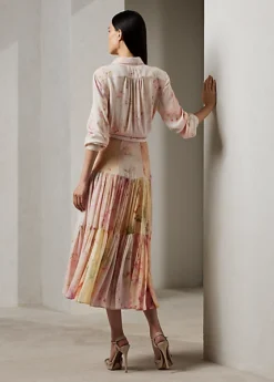 Robe Ellasandra Fleurie En Gaze De Soie -LOLY Femme Vetements Magasin s7 1499864 alternate3