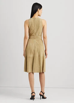 Robe Sans Manches Ceinturée En Daim -LOLY Femme Vetements Magasin s7 1500456 alternate3