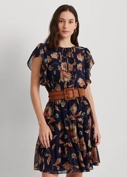 Robe Lavallière En Georgette Froissée -LOLY Femme Vetements Magasin s7 1500480 alternate1