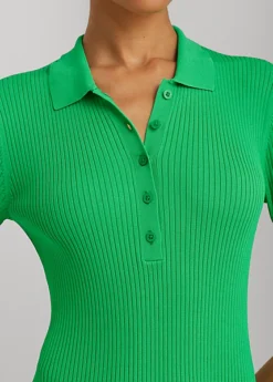 Robe-pull Polo Côtelée 10 Robe-pull Polo Côtelée -LOLY Femme Vetements Magasin s7 1500513 alternate4