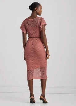 Robe Ceinturée En Pointelle De Lin -LOLY Femme Vetements Magasin s7 1500520 alternate3