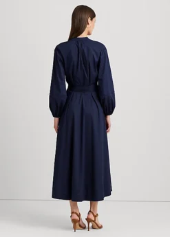 Robe-chemise Ceinturée Coton Et Dentelle -LOLY Femme Vetements Magasin s7 1500659 alternate3