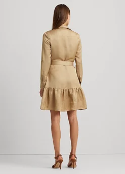 Robe-chemise Ceinturée En Shantung -LOLY Femme Vetements Magasin s7 1500665 alternate3