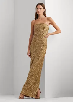 Robe à Sequins Et Motif Géométrique