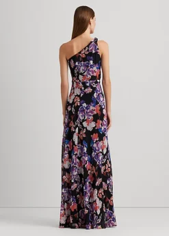 Robe Asymétrique En Georgette Fleurie -LOLY Femme Vetements Magasin s7 1500686 alternate3