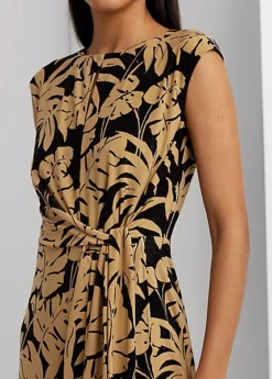 Robe Nouée à Motif Palmes En Jersey 9 Robe Nouée à Motif Palmes En Jersey -LOLY Femme Vetements Magasin s7 1500756 alternate4