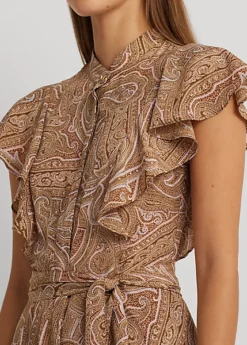 Robe-chemise Ceinturée En Crêpe De Chine -LOLY Femme Vetements Magasin s7 1500779 alternate4