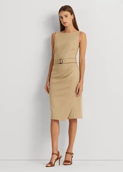 Robe Ceinturée Sans Manches Jersey Ponte