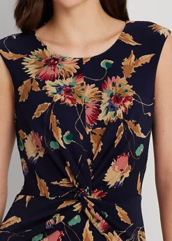 Robe Torsadée Stretch En Jersey Fleuri 9 Robe Torsadée Stretch En Jersey Fleuri -LOLY Femme Vetements Magasin s7 1500821 alternate4