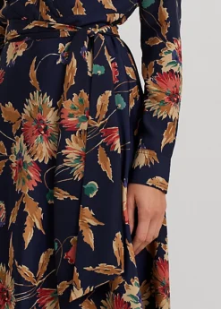 Robe Mi-longue Col En V Croisé En Crêpe -LOLY Femme Vetements Magasin s7 1502748 alternate4