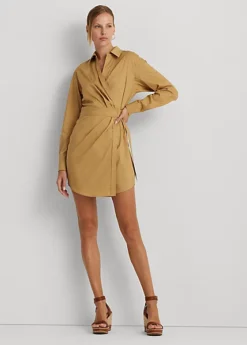 Robe-chemise Portefeuille Coton Stretch