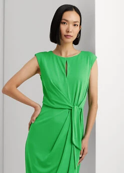 Robe En Jersey Stretch Nouée Devant -LOLY Femme Vetements Magasin s7 1502752 alternate1