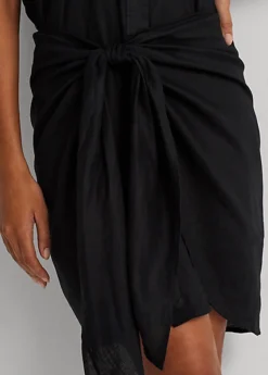 Robe-chemise à Plastron Lacé En Lin -LOLY Femme Vetements Magasin s7 1502757 alternate4